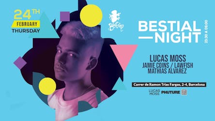 Bestial Night Pres. Lucas Moss, Jamie Coins, Lawfish Y Mathias Alvarez